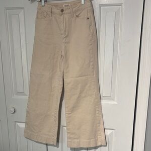 French-brand Orajie Women's Tan Wide-leg Jeans